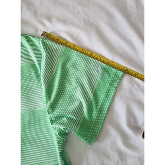 PGA Tour Pro Series Men’s Polo Shirt Size L Green Stripe Golf NWT - Picture 13 of 16